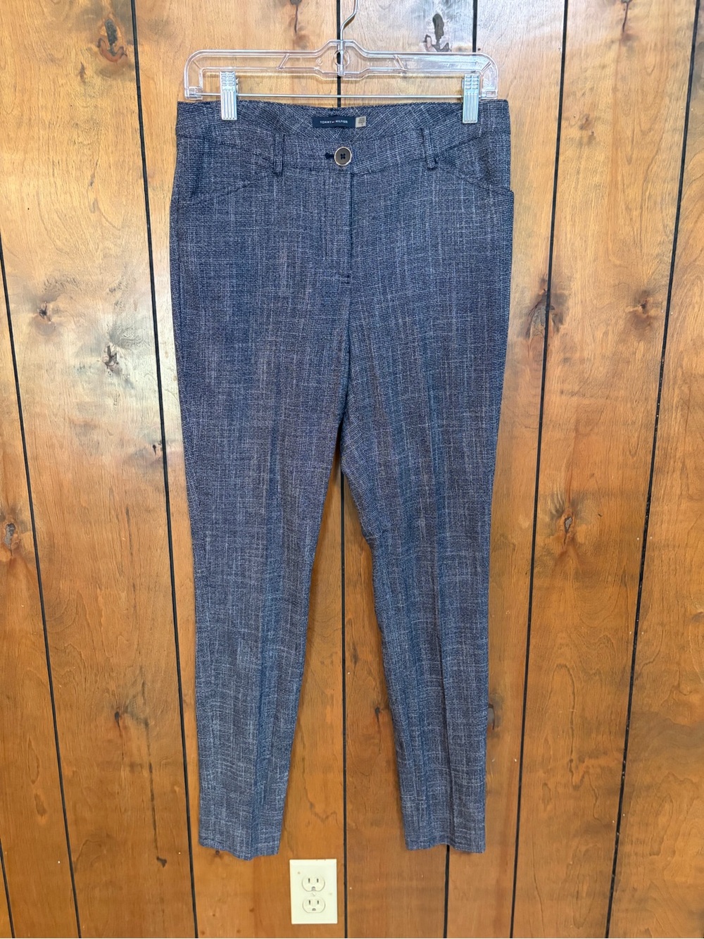 Tommy Hilfiger Slim Textured Navy Blue Skinny Jeans